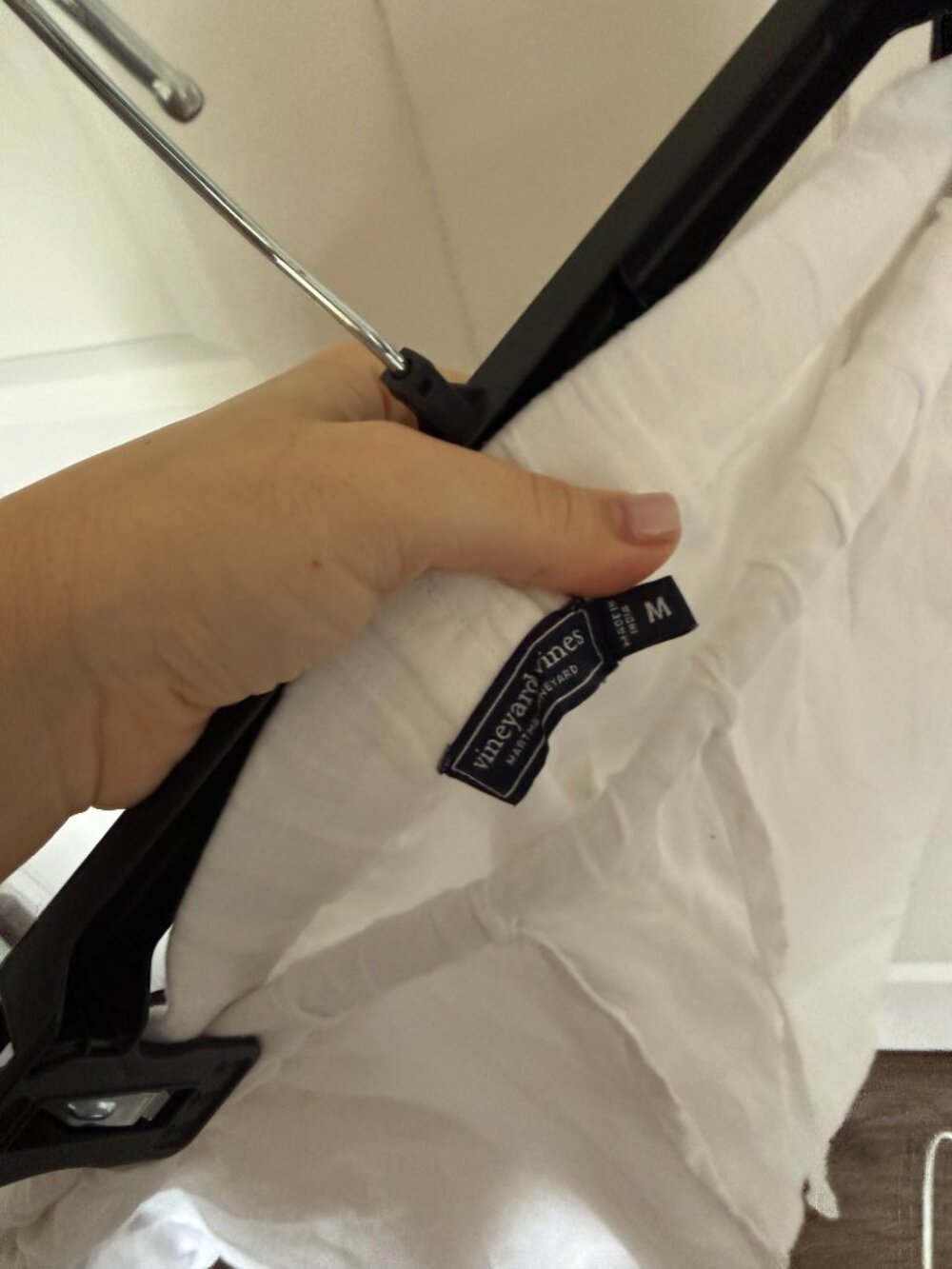 Vineyard Vines White Linen Tie-Waist Wide Leg Pants Medium Coastal Beach NWOT - Picture 4 of 4